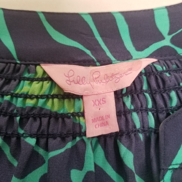 Lilly Pulitzer Elsa Under The Palms Top. XXS - Picture 5 of 7